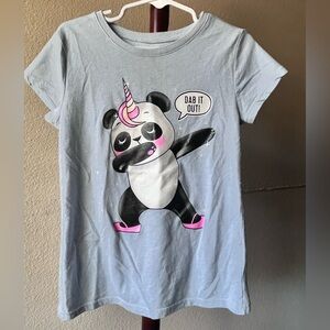 Place Light Gray Panda Unicorn Tee